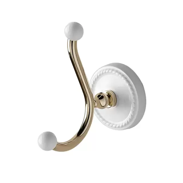 Devon&Devon Dorothy Вешалка-крючок подвесной, цвет: золото светлое/белый