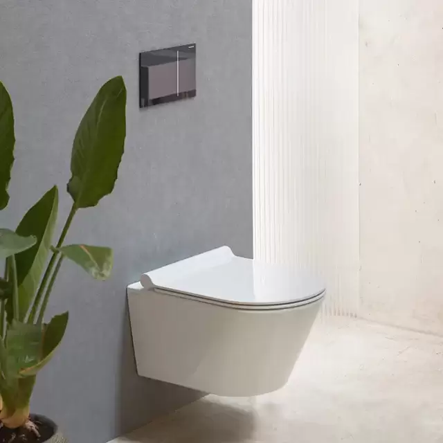 Catalano Zero Унитаз подвесной 55х35см, безободковый, смыв Tornado, покрытие Cataglaze+, цвет белый глянцевый