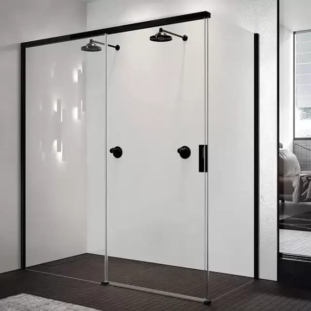 Novellini Opera Душевой угол 120х91х200см., SX, стекло, цвет: черный