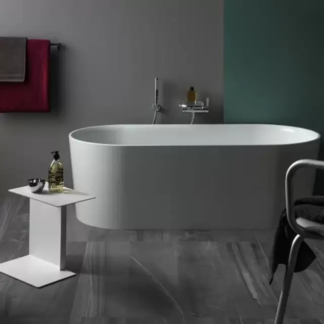 Laufen VAL Ванна 160x75x45см, отдельностоящая, с слив-переливом, материал: композит, цвет: белый