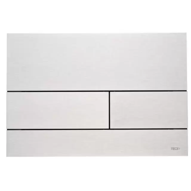 TECEsquare II, панель смыва с двумя клавишами металлическая, цвет: нержавеющая сталь, сатин