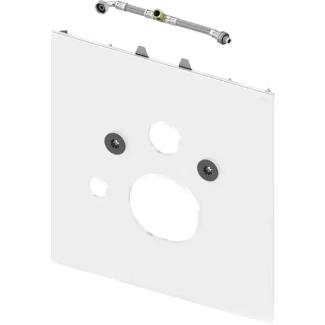 TECElux Нижняя панель для установки унитаза Geberit Sela, стекло белое