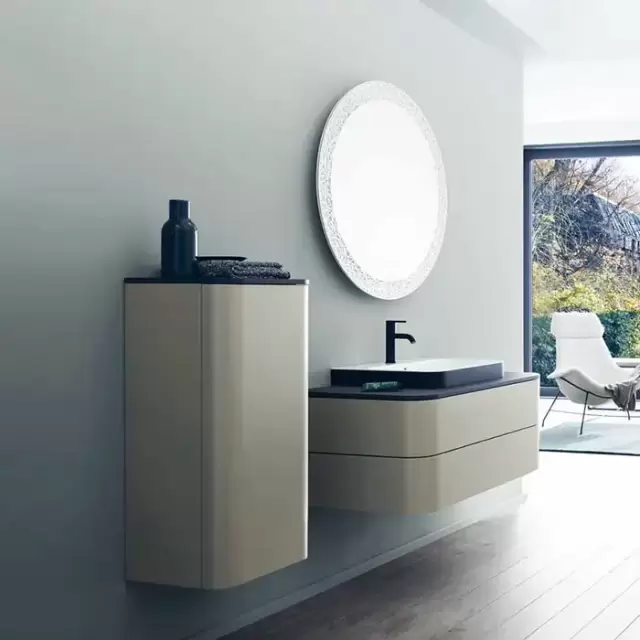Duravit Happy D.2 Plus Тумба подвесная 100x55х40.8см с раковиной, 2 ящика, цвет: stone grey satin matt/Anthracite matt/белый