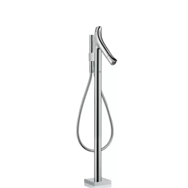 Axor Starck Organic, Термостатический смеситель напольный для ванны, внешняя часть, цвет: хром