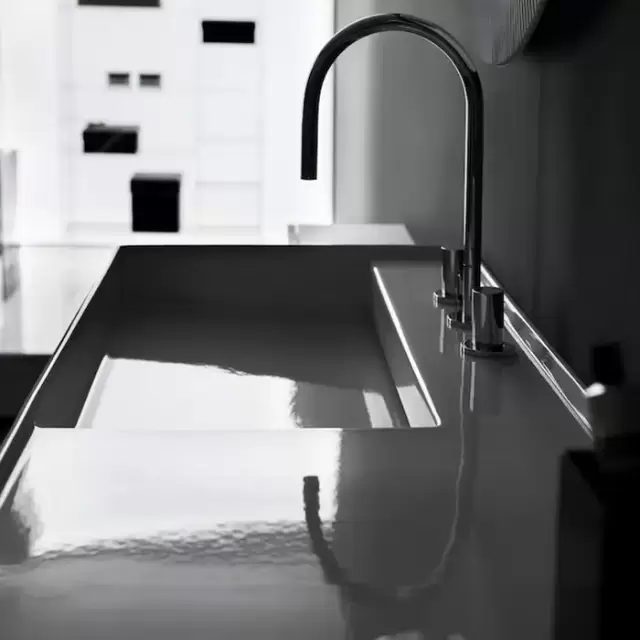 Laufen Kartell Смеситель для раковины на 3 отв, с донным клапаносм, поворотный излив 166 мм, цвет: хром