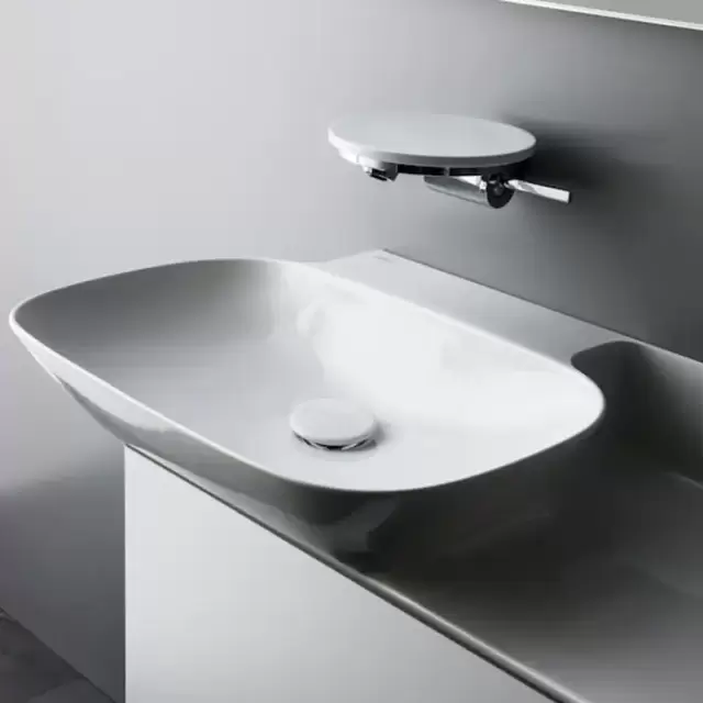 Laufen INO Раковина 90х45х12 см, без отв., полка справа, цвет: белый