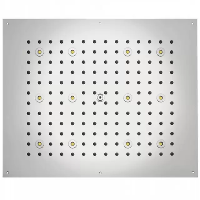 BOSSINI DREAM-RECTANGULAR Верхний душ 570x470 мм, с 12 LED RGB, блок питания/управления, Cromoterapia, цвет: хром