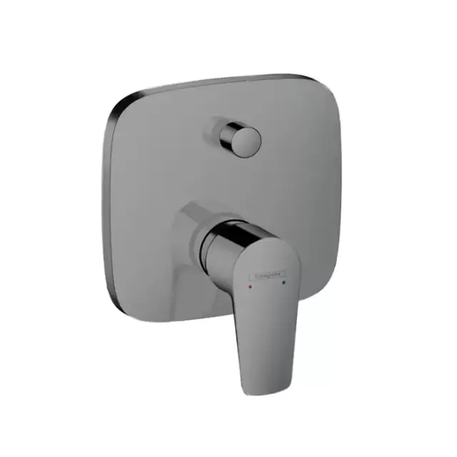 Hansgrohe Talis E Встраиваемый смеситель для ванны, внешняя часть, цвет: шлифованный черный хром