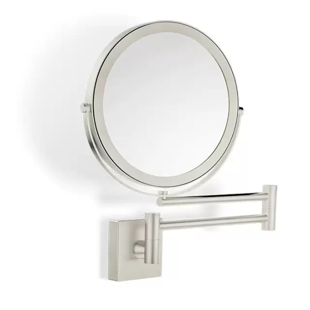 Decor Walther SP 28/2/V Косметическое зеркало 17см, подвесное, увел. 5x, цвет: никель сатинированный