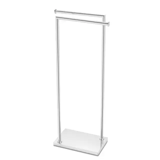 3SC Piantane Напольная стойка с 2 полотенцедержателями, 83см, цвет: белый матовый