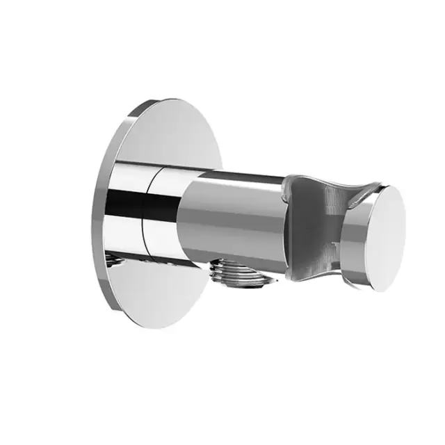 Almar Round Подключение для шланга, с держателем для лейки, круглое, цвет: хром