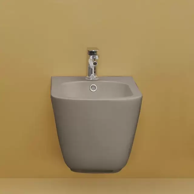 Kerasan Tribeca Биде подвесное 54х35см, c 1 отв под смеситель, c креплением WB9N, цвет: Nocciola