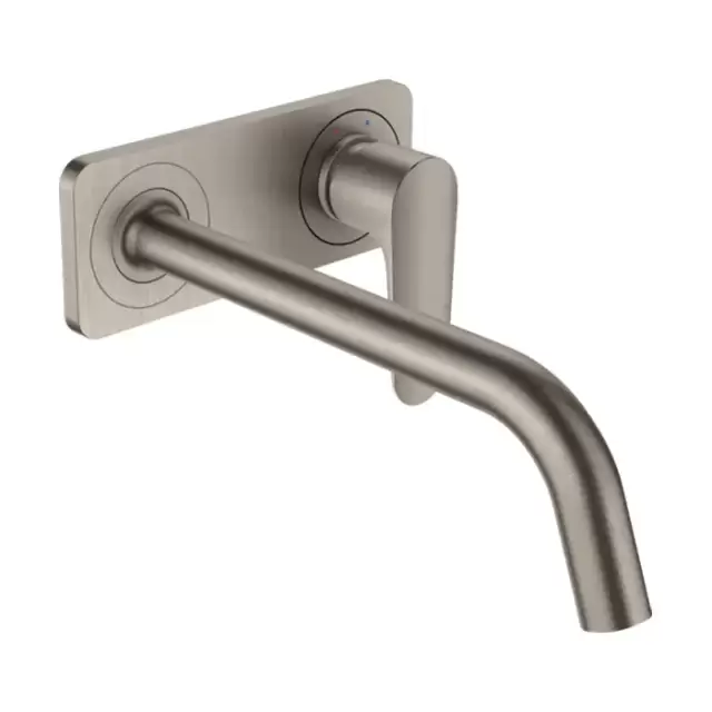 Axor Citterio M Смеситель для раковины, встраиваемый, излив: 22.7см., с панелью, цвет: сталь