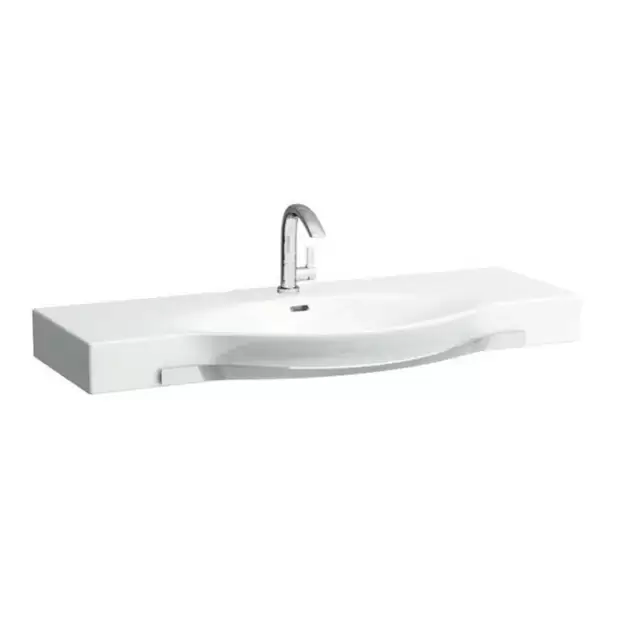 Laufen Palace Раковина консоль подвесная/накладная 120х51см, с 1 отв., c полотенцедержателем, цвет: белый