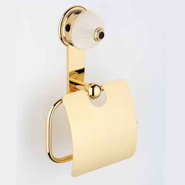 THG Cheverny Onyx noir Держатель туалетной бумаги, подвесной, цвет: золото