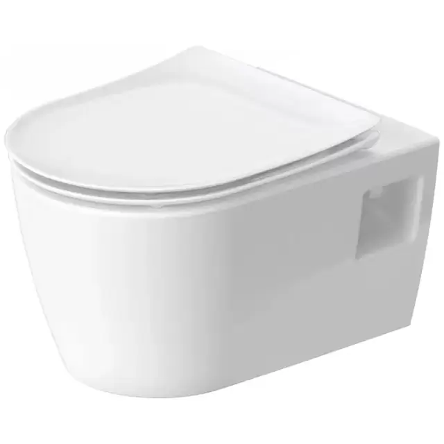 Duravit Soleil by Starck Унитаз 37х54см., подвесной, безободковый, с открытым креплением, Wei&szlig; Hochglanz, HyG, цвет: белый