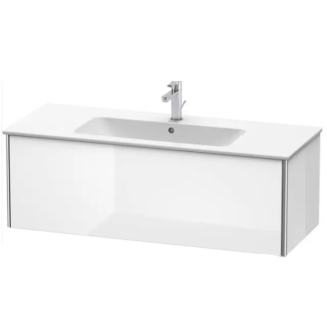 Duravit XSquare Тумба подвесная, 121х47.8х40см, с раковиной, с 1 выдв ящик, цвет: белый глянц