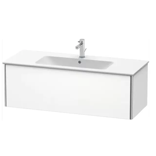 Duravit XSquare Тумба подвесная, 121х47.8х40см, с раковиной, с 1 выдв ящик, цвет: белый матовый