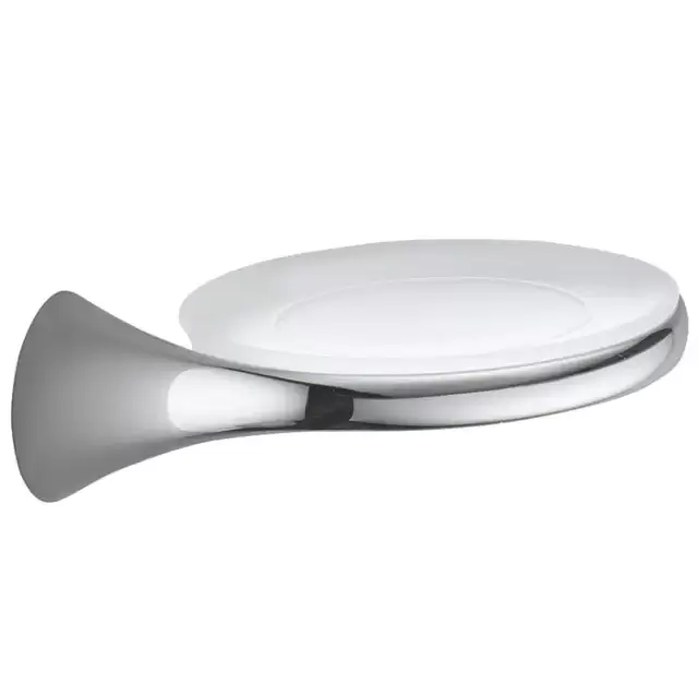 Colombo Link Мыльница подвесная, цвет: хром/матовое стекло