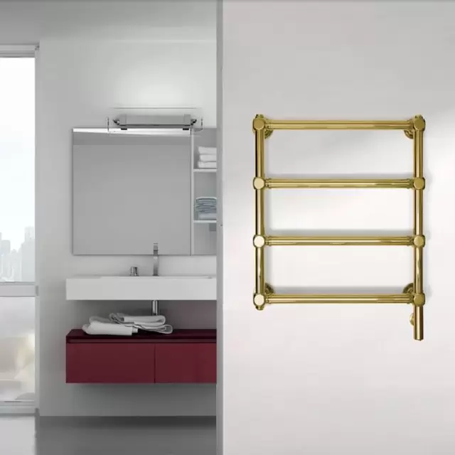 Irsap Minuete Полотенцесушитель электрический 54х59.6х6см, цвет: золото