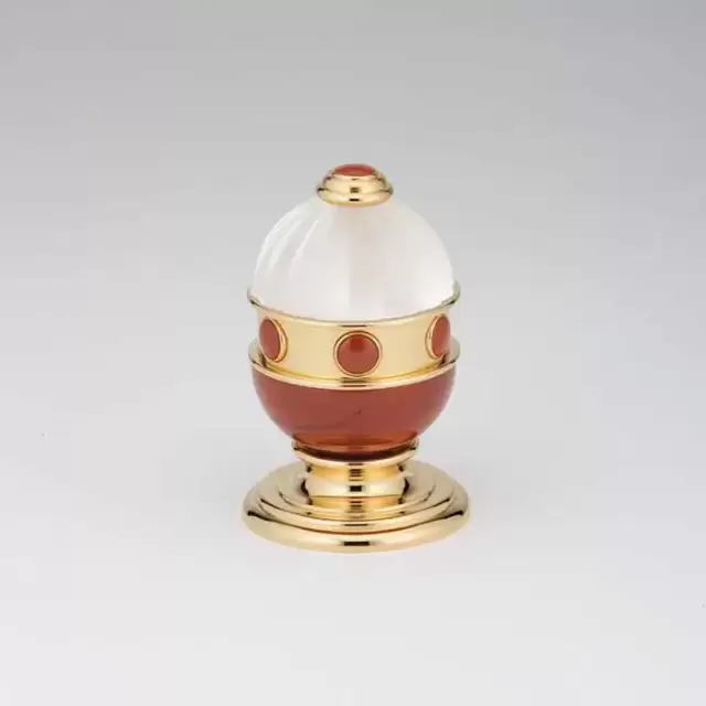 THG Cheverny Jaspe rouge Вентиль смесителя для раковины, вставки красная яшма, цвет: полированное золото