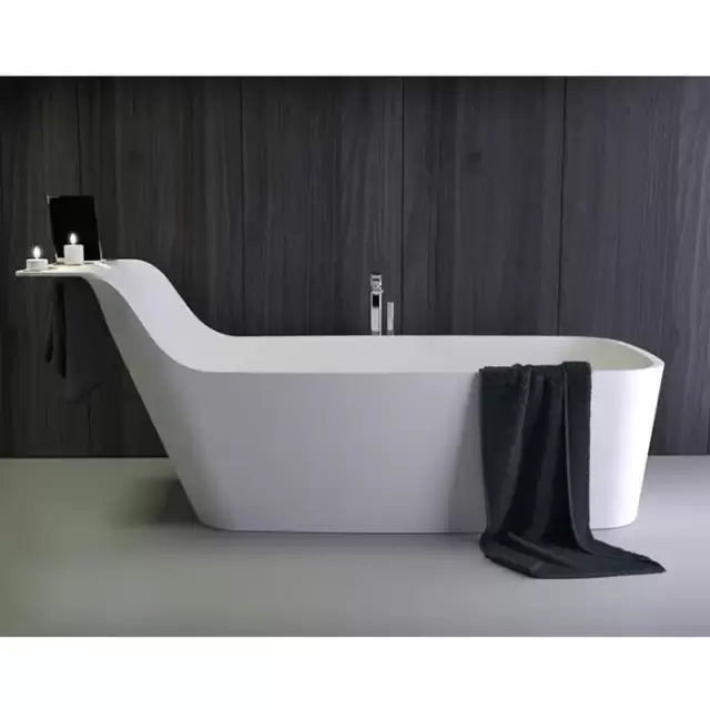 KNIEF Pride Ванна отдельностоящая 192x85x78/50см 39х51,5 см со сливом, цвет: белый матовый