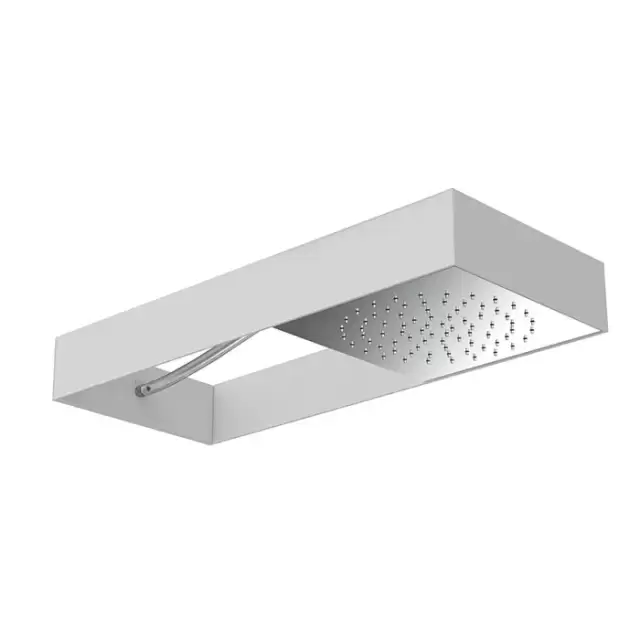 Carlo Frattini Wellness Верхний душ Moove настенного монтажа в белой матовой раме, передвижной модуль подачи воды, цвет: белый матовый/хром