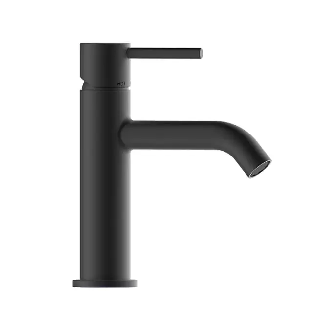 Bossini Teo M Смеситель для раковины, 1 отв., с донным клапаном, цвет: черный матовый