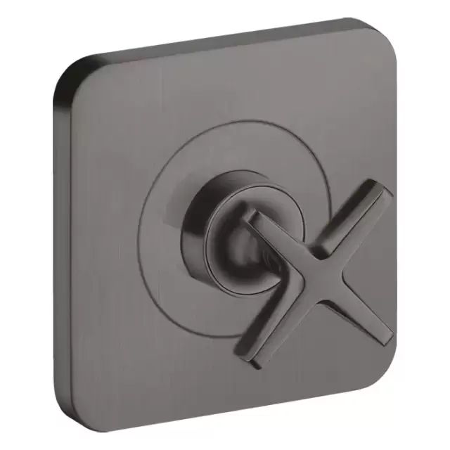 Axor Citterio E Запорный вентиль, встраиваемый, &frac12;&rsquo; или &frac34; (внешняя часть) цвет: шлифованный черный хром