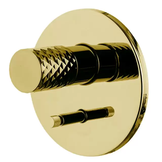 Fima Carlo Frattini Spillo Tech Смеситель для душа, встраиваемый, переключателем на 2 источника, цвет: золото