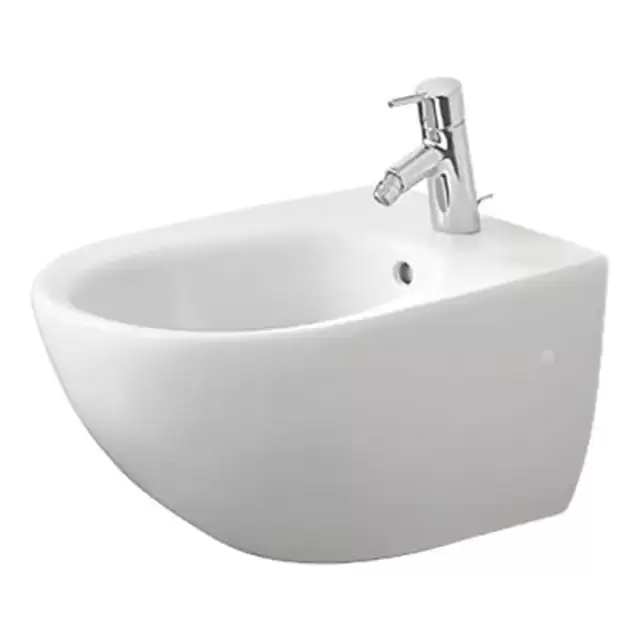 Duravit Architec Биде подвесное с перел., с плоскостью под смес.,вкл. крепление Durafix, 36х58см., цвет: белый