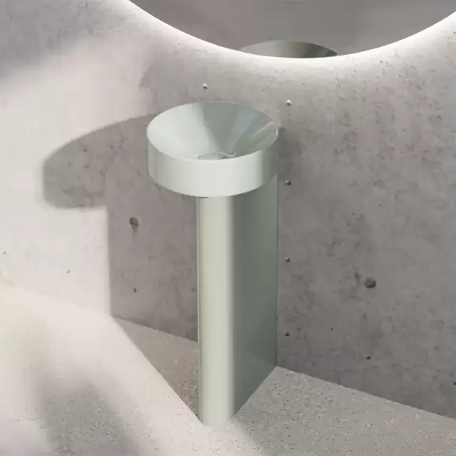 BETTE Suno Pedestal Раковина напольная 34x84cм, без отв., цвет: Salvia