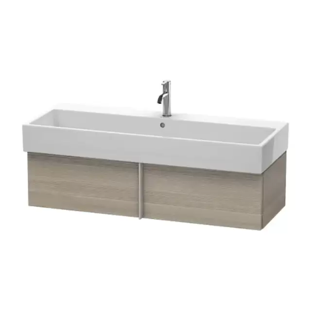 Duravit VA Тумба подвесная, 118.4x43.1х29.8см., с раковиной и 1 выдв. ящиком, цвет: сосна серебристая