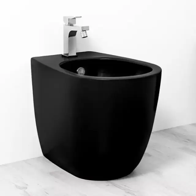 SIMAS Vignoni биде напольное 56x36,5см, с 1 отв. под смеситель, цвет: черный матовый