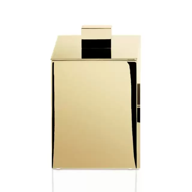Decor Walther DW 3650 Бокс универсальный 8.5x8.5x11см, с крышкой, настольный, цвет: золото