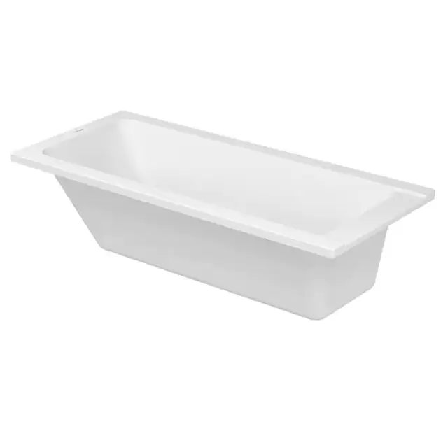 Duravit D-Code  Ванна акриловая 160х70x40см, встраиваемая, с 1 наклоном для спины, выпуск в зоне ног, цвет: белый