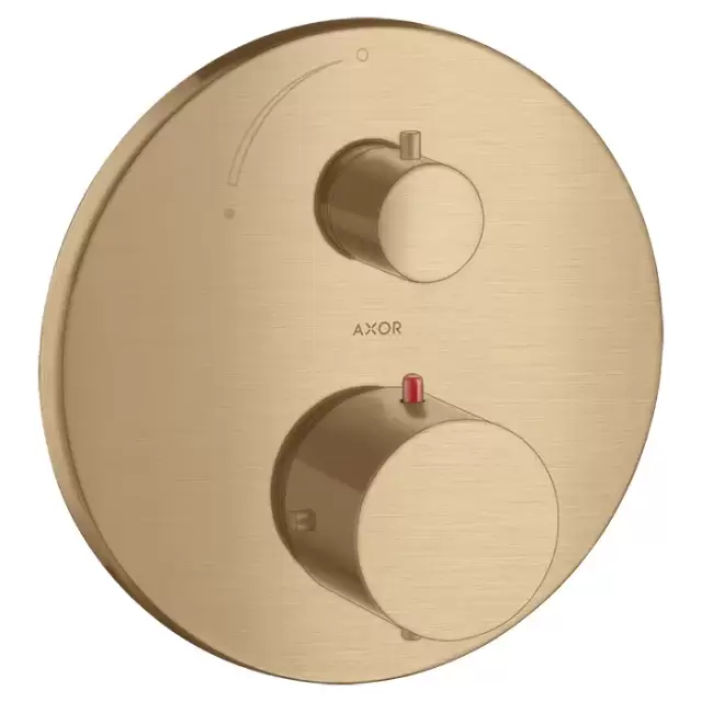 Axor Starck Смеситель для душа, встраиваемый, термостат, 1 потреб, внешняя часть, цвет: шлифованная бронза