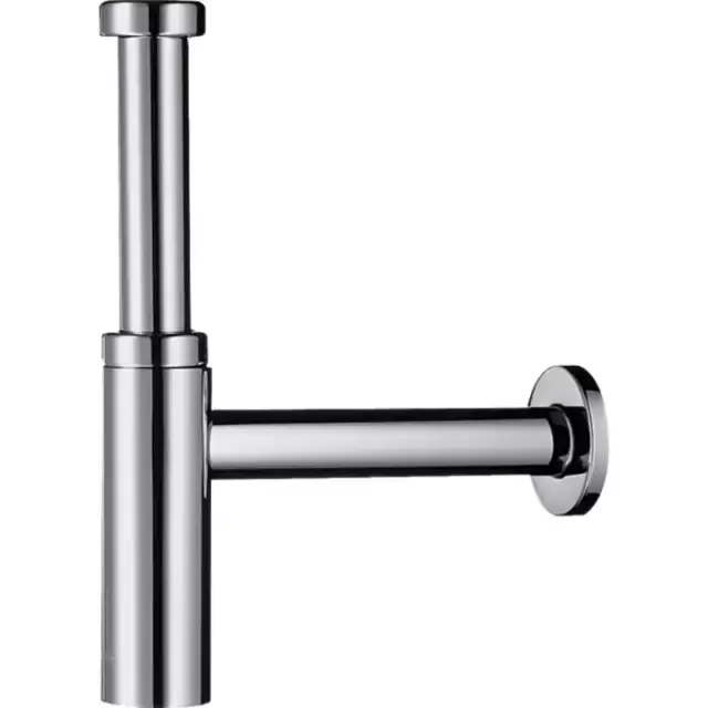 Hansgrohe Flowstar S Сифон для раковины под донный клапан, 1/4&rsquo; трубка 140 мм, цвет: хром