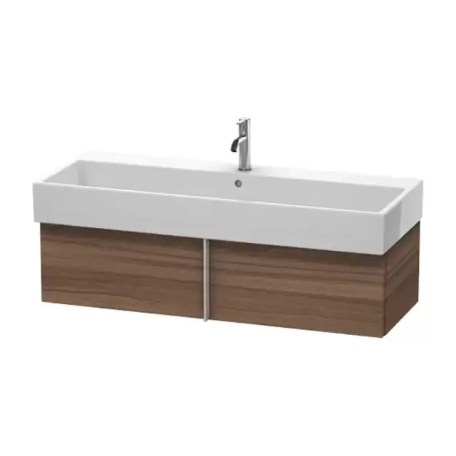 Duravit VA Тумба подвесная, 118.4x43.1х29.8см., с раковиной и 1 выдв. ящиком, цвет: орех натуральный