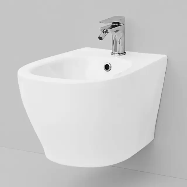 Artceram TEN Биде подвесное 52х36см, 1 отв под смеситель, цвет: белый матовый