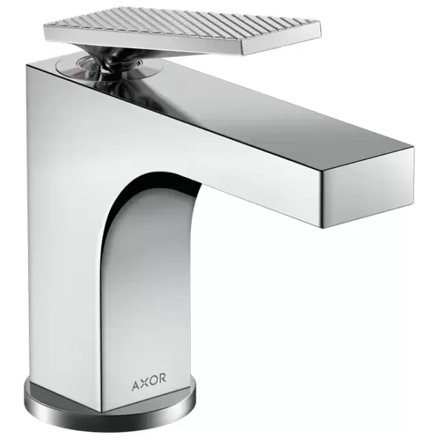 Axor Citterio Смеситель для раковины, 1 отв., излив h90мм, с текстурой, цвет: хром