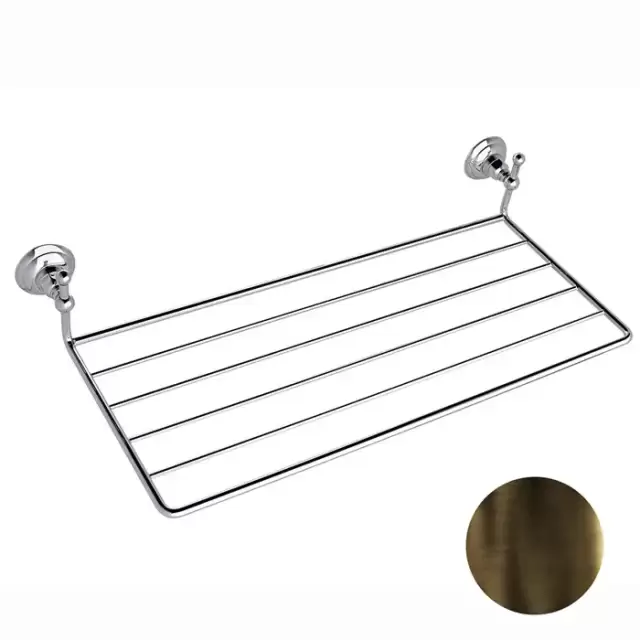 Nicolazzi Accessori Полочка для полотенец , подвесной, цвет: тёмная бронза