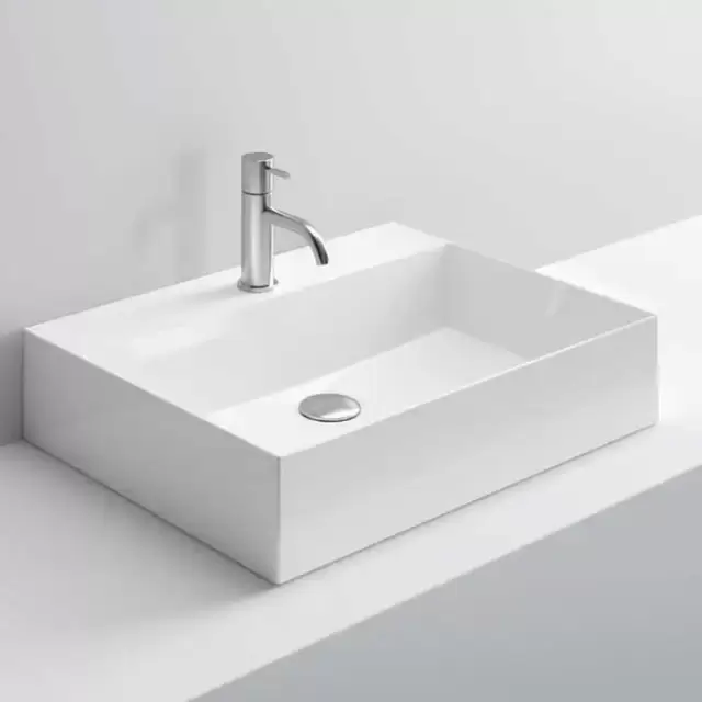 NOORTH milldue edition Раковина 60х45х12.5 см, 1 отв., накладная, цвет: белый