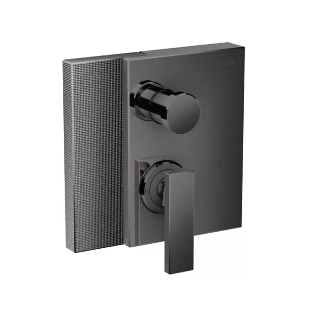 Axor Edge Смеситель для ванны, встраиваемый, алмазная огранка, внешняя часть, цвет: черный