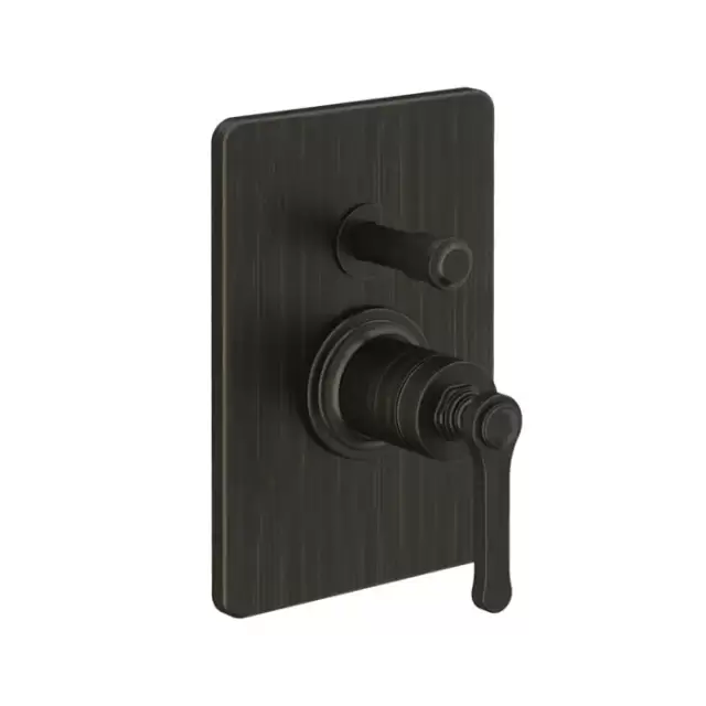 Gessi Venti20 Смеситель для душа, встраиваемый, с переключателем на 2 положения, внешняя часть, цвет: Aged Bronze