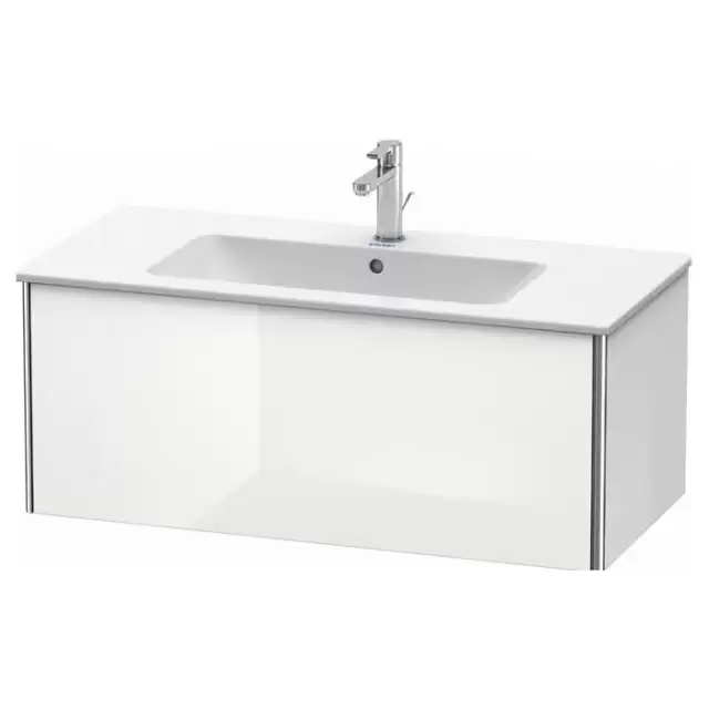 Duravit XSquare Тумба подвесная, 101х47.8х40см, с раковиной, с 1 выдв ящик, цвет: белый глянц