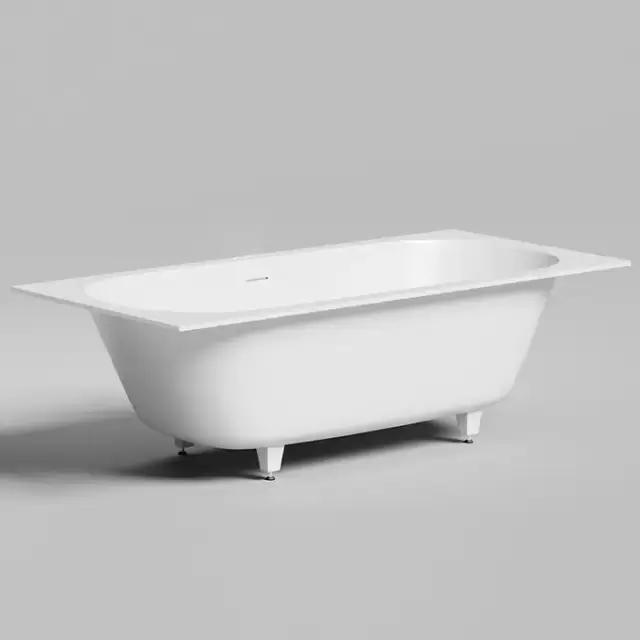 Salini Ornella Axis 190 Kit Встраиваемая ванна 190х90х60см, прямоугольная, материал: S-Sense, донный клапан "Up&Down", слив-перелив, цвет: белый глянцевый