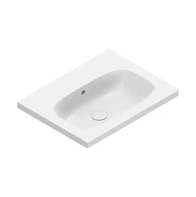 Catalano Alvea Раковина 60x46см., подвесная или на мебель, без отв., цвет: белый глянцевый