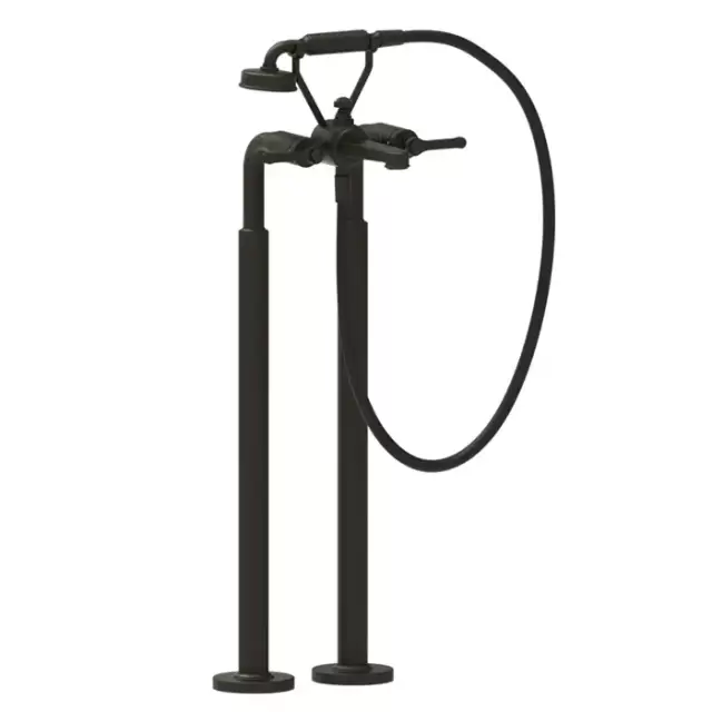 Gessi Venti20 Смеситель для ванны, напольный, с ручным душем и шлангом 150см., цвет: Aged Bronze