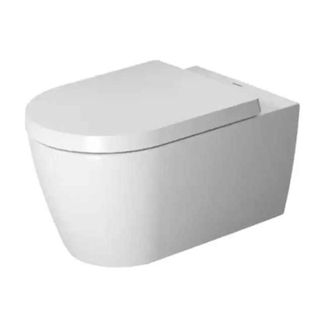 Duravit Me by Starck Унитаз 57х37см., подвесной, Rimless, Durafix, WonderGliss, цвет: белый